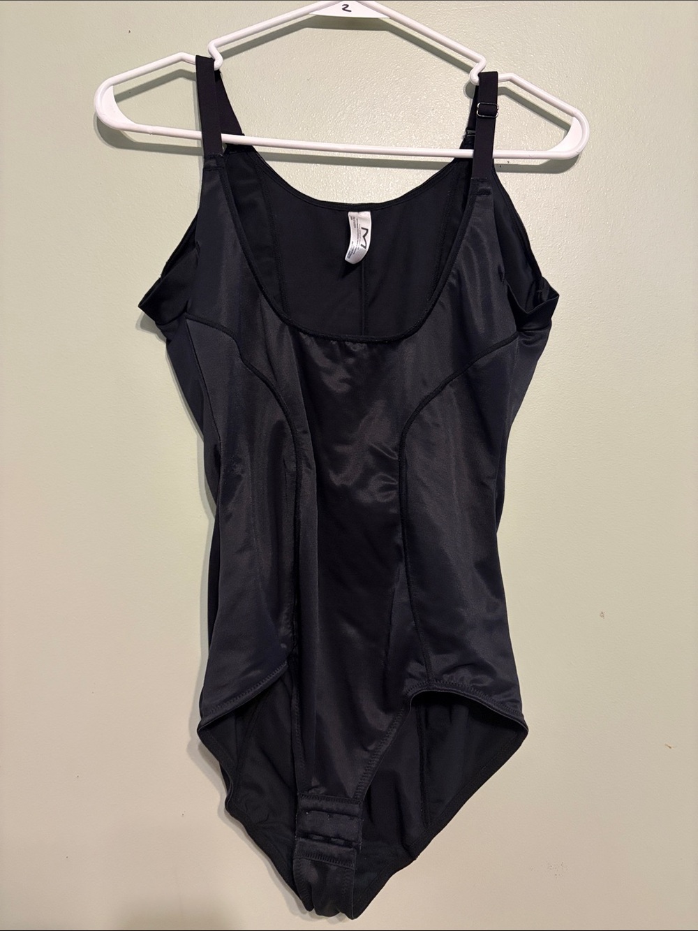 Maidenform Black Shaping One-Piece Bodysuit